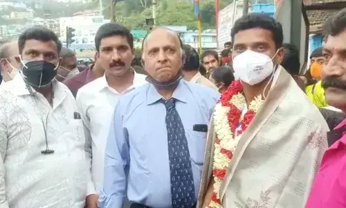 டோக்கியோ ஒலிம்பிக்கில் பங்கேற்று திரும்பியவருக்கு ஊட்டியில் உற்சாக வரவேற்பு