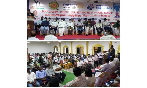 காஞ்சிபுரம் ரோட்டரி சங்கம் சார்பில் கண் சிகிச்சை முகாம்,