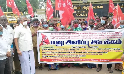 பேரூராட்சி தூய்மை பணியாளர்களை நிரந்தரம் செய்திட எம்பி கோரிக்கை