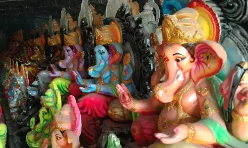 நெல்லையில் விநாயகர் சதுர்த்திக்கு தயாராகி வரும் விநாயகர் சிலைகள்