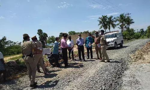 குமாரபாளையத்தில் காவலர் குடியிருப்புகள் கட்ட ஏடிஜிபி., விஸ்வநாதன் ஆய்வு