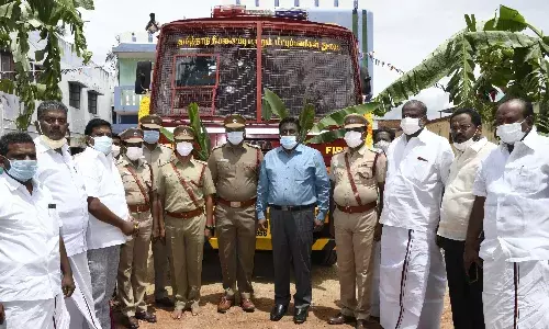 சின்னமனுாரில் தீயணைப்பு நிலையம் திறப்பு; 40 ஆண்டு கோரிக்கை நிறைவேற்றம்