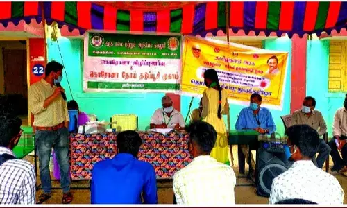 கல்லூரி மாணவர்களுக்கு கொரோனா தடுப்பூசி முகாம்.