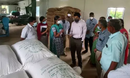 கூட்டுப் பண்ணைய திட்டம்: கலெக்டர்  ஆய்வு