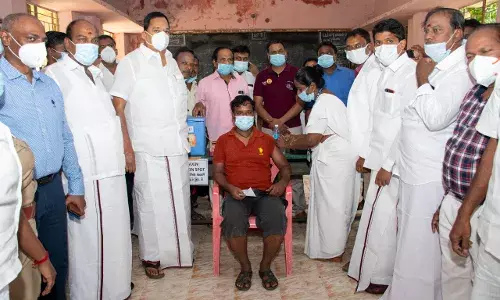 இராணிப்பேட்டை மாவட்டத்தில் ஒரே நாளில் 42603 பேருக்கு தடுப்பூசி.