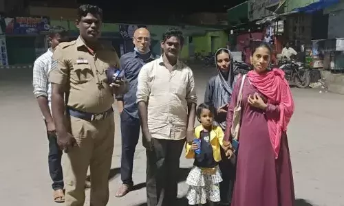 சங்கரன்கோவிலில் தவறிய குழந்தை புளிங்குடி பேருந்து நிலையத்தில் மீட்பு