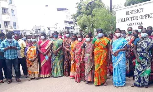 திருச்செங்கோடு அருகே டாஸ்மாக் மதுகடை அமைக்க பொதுமக்கள் எதிர்ப்பு