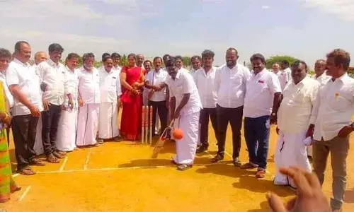 சங்கரன்கோவிலில் திமுக சார்பாக மாபெரும் கிரிக்கெட் போட்டி