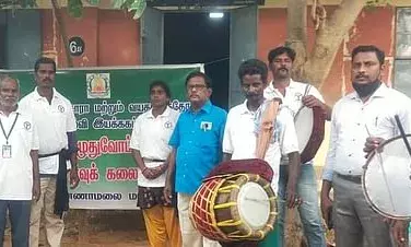 வந்தவாசியில் கல்லாமை குறித்து விழிப்புணர்வு கலை நிகழ்ச்சி