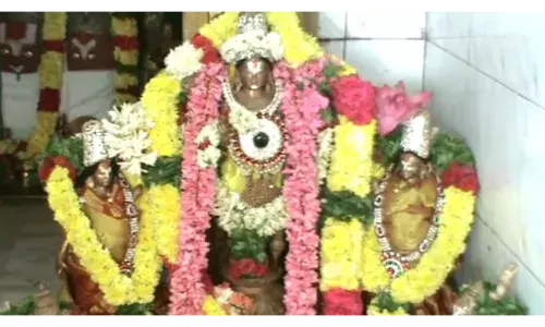 புரட்டாசி 3 வது சனிக்கிழமை: மூக்கரை நரசிம்ம பெருமாள் கோவிலில் பக்தர்கள் வழிபாடு