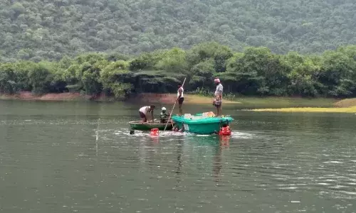 வாணியாறு அணையில் தீயணைப்பு துறை சார்பில் பாதுகாப்பு ஒத்திகை