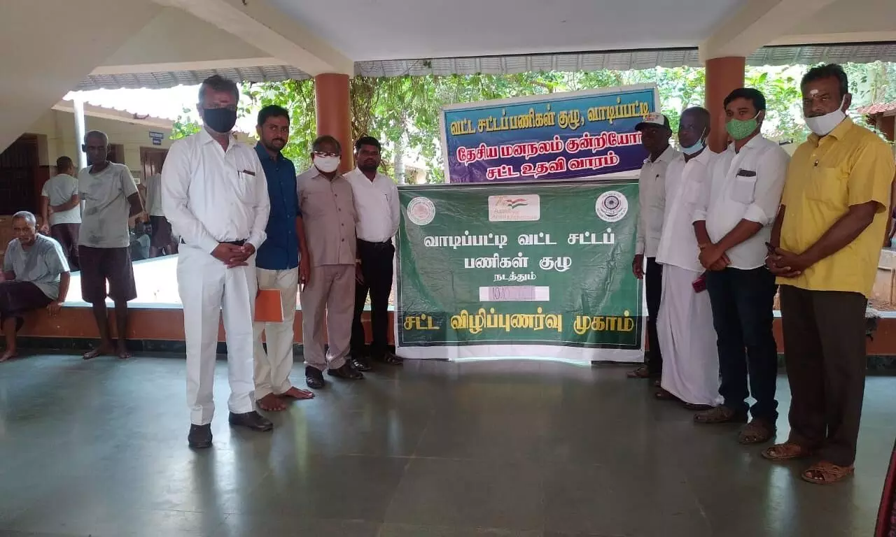 சோழவந்தான் அருகே நாகதீர்த்தத்தில் சட்ட உதவி முகாம் சோழவந்தான் அருகே நாகதீர்த்தத்தில் சட்ட உதவி முகாம்