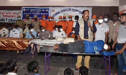 முள்ளிமுனை கிராமத்தில் தேசிய பேரிடர் மீட்பு ஒத்திகை நிகழ்வு
