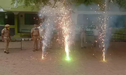 ஸ்ரீ ராகவேந்திரா பாலிடெக்னிக் சார்பில் தீத்தடுப்பு விழிப்புணர்வு