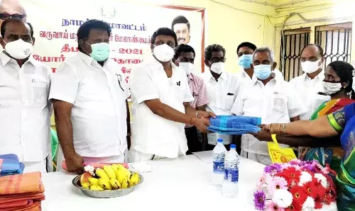 நாமக்கல்: ஓய்வூதியம் பெறும் 1,17,257 பேருக்கு இலவச வேட்டி, சேலை