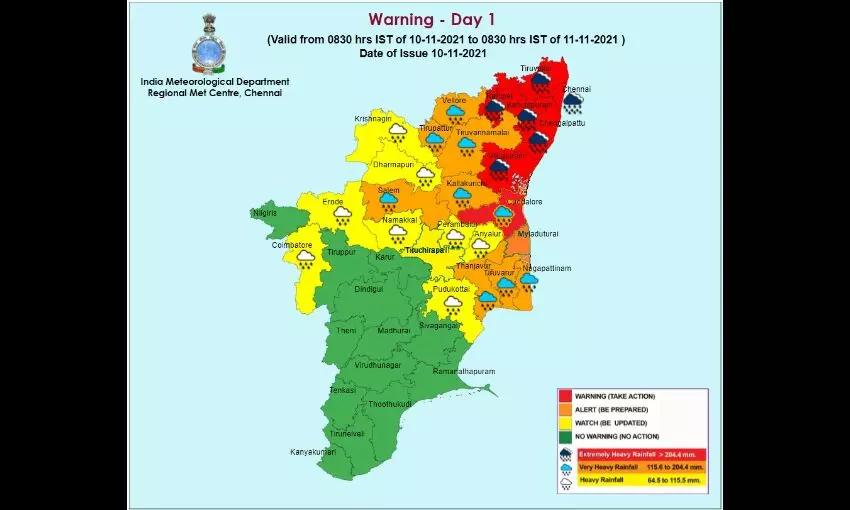 சென்னையில் அதிக கனமழை பெய்ய வாய்ப்பு: வானிலை மையம் எச்சரிக்கை சென்னையில் அதிக கனமழை பெய்ய வாய்ப்பு: வானிலை மையம் எச்சரிக்கை