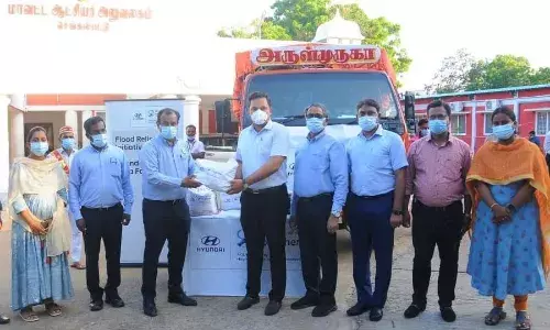 மழை பாதிப்பு: 1000 குடும்பங்களுக்கு ஹூண்டாய் மோட்டார்ஸ் சார்பில் உதவி