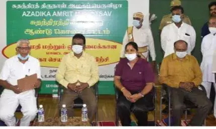 நத்தம் கல்லூரியில் ஜூனியர் தடகளப் போட்டிகள்- ஆர்வமுடன் பங்கேற்பு