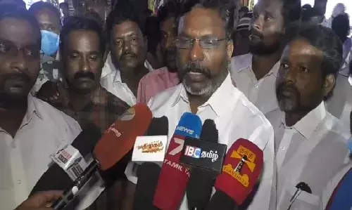 அம்பேத்கர் சாதிய தலைவராக கட்டமைக்கப்படுவதாக திருமாவளவன் புகார் அம்பேத்கர் சாதிய தலைவராக கட்டமைக்கப்படுவதாக திருமாவளவன் புகார்