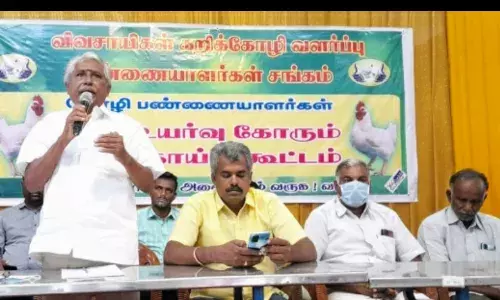கோழி பண்ணையாளர்களுக்கு இலவச மின்சாரம் வழங்கக்கோரிக்கை
