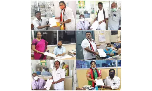 காஞ்சிபுரம் மாநகராட்சியில் இன்று ஒரே நாளில் 147 பேர் வேட்புமனு தாக்கல்