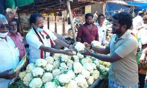 காய்கறி விற்பனைசெய்து  வாக்கு சேகரித்த அதிமுக வேட்பாளர் அப்துல் ரஹ்மான் காய்கறி விற்பனைசெய்து  வாக்கு சேகரித்த அதிமுக வேட்பாளர் அப்துல் ரஹ்மான்