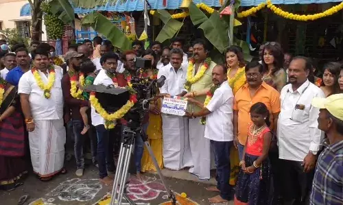 விவசாயி எனும் நான் திரைப்படம் படப்பிடிப்பு  பூஜையுடன் துவங்கியது
