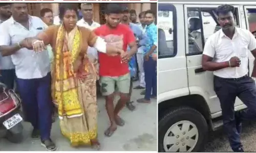 மீஞ்சூரில் மனைவி, மகளை கத்தியால் குத்திய ஏட்டு கைது