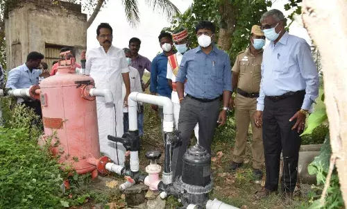 சொட்டு நீர் பாசன முறை கலெக்டர் நேரில் ஆய்வு