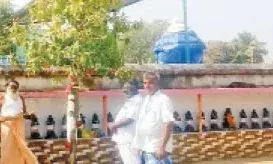 கண்ணமங்கலம் அருகே சிவன் கோயிலில்  ருத்ராட்ச பழம்