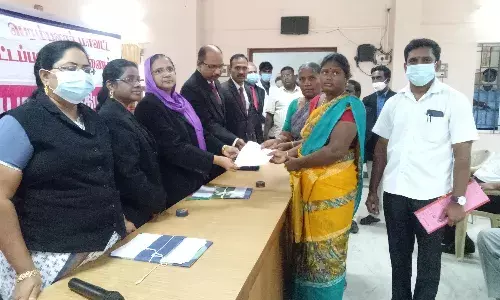 தேசிய மக்கள் நீதிமன்றம் மூலம் 802 வழக்குகள் தீர்வு காணப்பட்டது