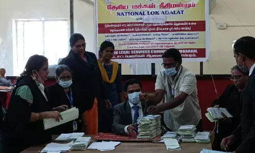 தாம்பரம் நீதிமன்றத்தில் தேசிய லோக் அதாலத் மூலம்  164 வழக்குகள் தீர்வு