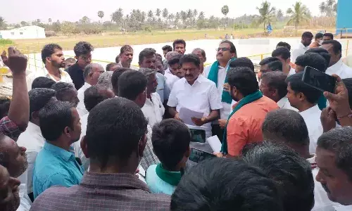 அத்திக்கடவு-அவினாசி திட்ட பணிகளை திருச்செங்கோடு எம்எல்ஏ ஆய்வு