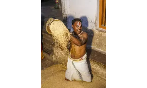 ஸ்ரீரங்கத்தில் ஆதி பிரமோற்சவம்: நெல்லளவு கண்டருளினார் நம்பெருமாள்