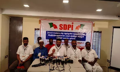 உள்ளாட்சி பிரதிநிதிகளுக்கு மதுரையில் எஸ்.டி.பி.ஐ.கட்சி சார்பில் பாராட்டு