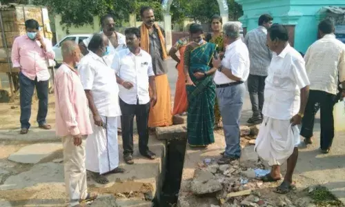 தாராபுரம் நகராட்சி பிரச்சனைகள் என்னென்ன? தலைவர் கள ஆய்வு