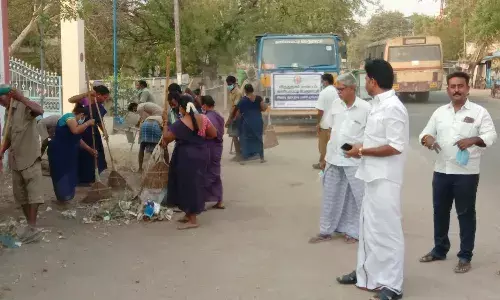 காரியாபட்டி பேரூராட்சியில் தீவிர துப்புரவு பணி முகாம்