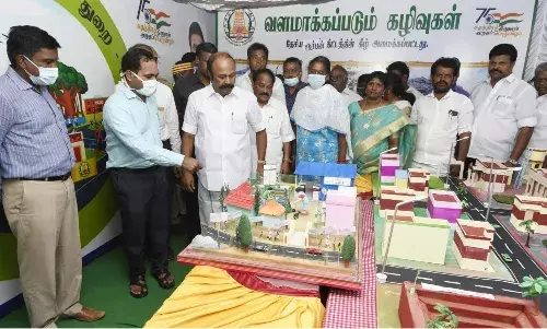 சிவகங்கையில், பல்துறை பணி விளக்க கண்காட்சி: அமைச்சர் தொடக்கம்