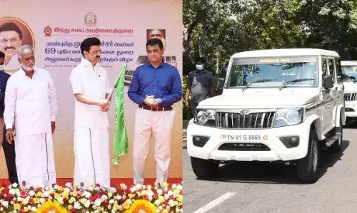 இந்து சமய அறநிலையத்துறை அலுவலர்களுக்கு ரூ 5.08 கோடி செலவில் 69 புதிய வாகனங்கள்