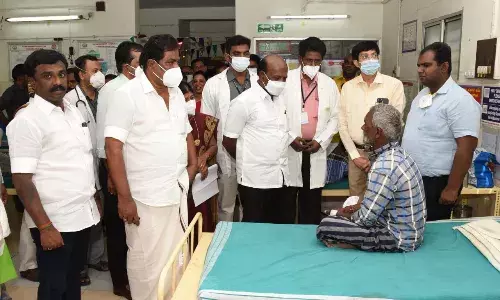 திருமங்கலம் அரசு மருத்துவமனையில் அமைச்சர் சுப்ரமணியம் ஆய்வு
