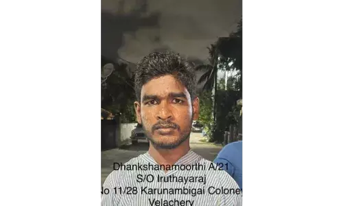 பெண்ணின் கழுத்தை அறுத்து தப்பி ஓடிய வாலிபர் -மடக்கி பிடித்த போலீசார்