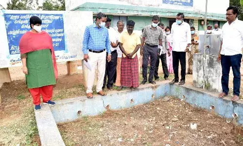 செந்துறை சமத்துவபுரம் மறுசீரமைப்பு பணிகள்: ஆட்சியர் நேரில் ஆய்வு