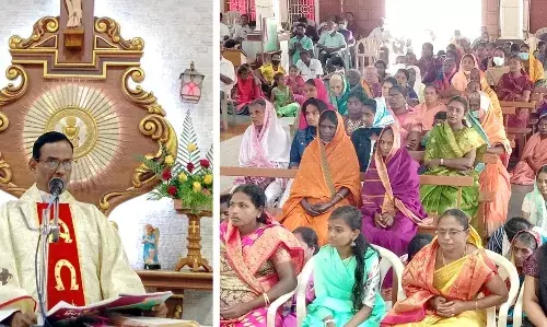 நாமக்கல் மாவட்டத்தில் ஈஸ்டர் சிறப்பு திருப்பலி: கிறிஸ்தவர் பங்கேற்பு
