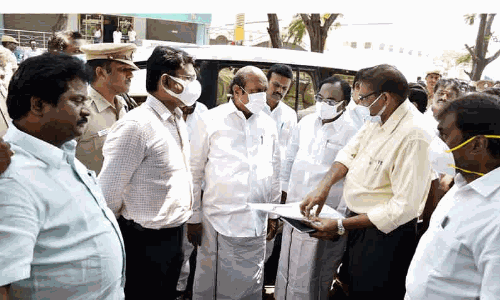திருவண்ணாமலை கிரிவலப்பாதையில் தூய்மைப்பணி