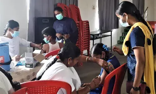 குமாரபாளையம், JKKN மெட்ரிக் மேல்நிலைப்பள்ளி மாணவர்களுக்கு  தடுப்பூசி குமாரபாளையம், JKKN மெட்ரிக் மேல்நிலைப்பள்ளி மாணவர்களுக்கு  தடுப்பூசி