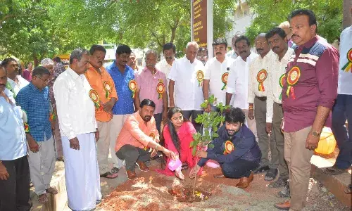 தேனி நாடார் சரஸ்வதி கலை அறிவியல் கல்லூரியில் வெள்ளி விழா: ஆயிரம் மரக்கன்றுகள் நடவு