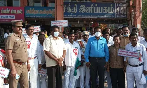 கும்பகோணத்தில் சாலை பாதுகாப்பு விழிப்புணர்வு வாகனம் துவக்கிவைப்பு