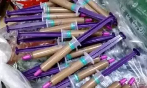 சிரிஞ்சி வடிவத்தில் சாக்லேட் : மாவட்ட   ஆட்சியர் அதிரடி உத்தரவு