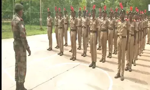 குடியரசு தினவிழா அணிவகுப்பில் பங்கேற்க 50 என்சிசி மாணவர்கள் தேர்வு.