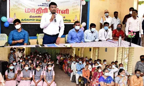 படிப்பது எப்படி? திருவண்ணாமலை மாணவர்களுக்கு கலெக்டர் முருகேஷ் அறிவுரை